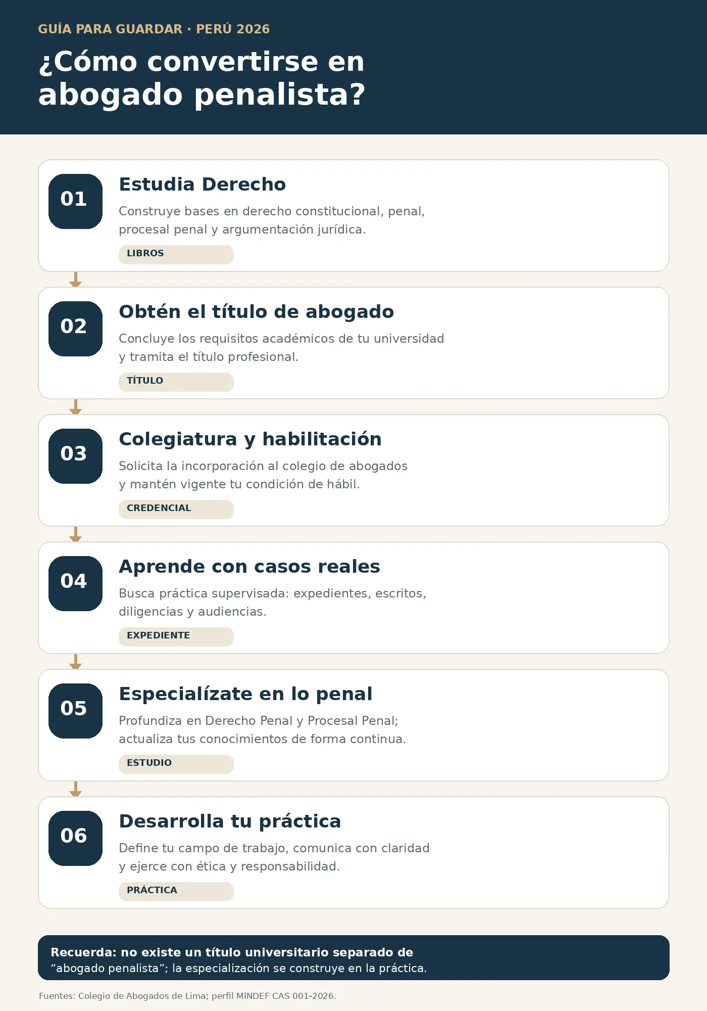 Guía de cómo convertirse en abogado penalista en Lima, Perú